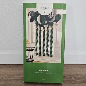 Kate Spade Green Gold Black and White Décor Kit